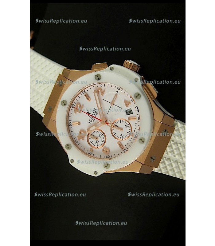 Hublot Big Bang Pink Gold Casing Swiss Watch 44MM - 1:1 Mirror Replica 