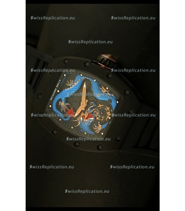 Richard Mille RM057 Tourbillon Jackie Chan Swiss Replica Watch in PVD Case