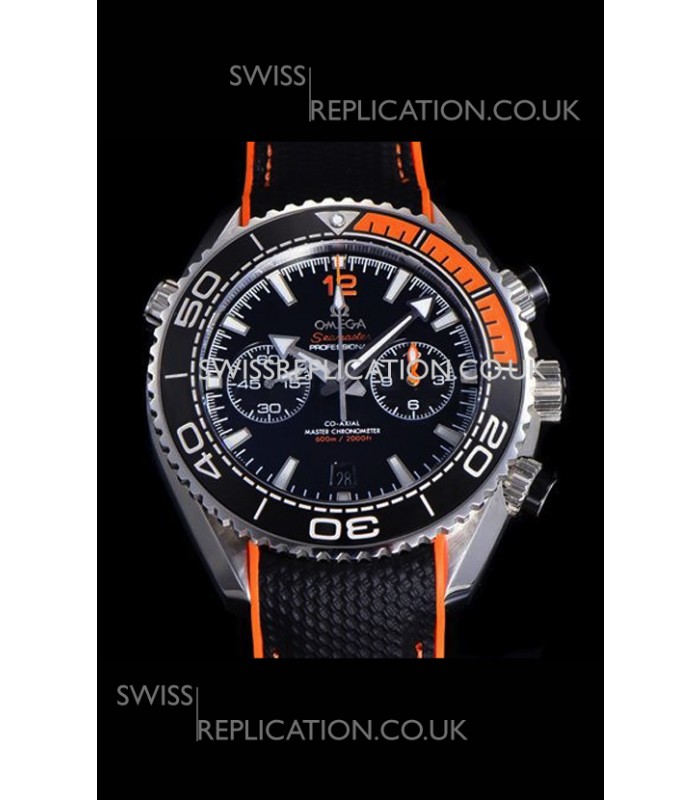 Omega Speedmaster Planet Ocean Black Dial Orange/Black Bezel Super Clone Watch 