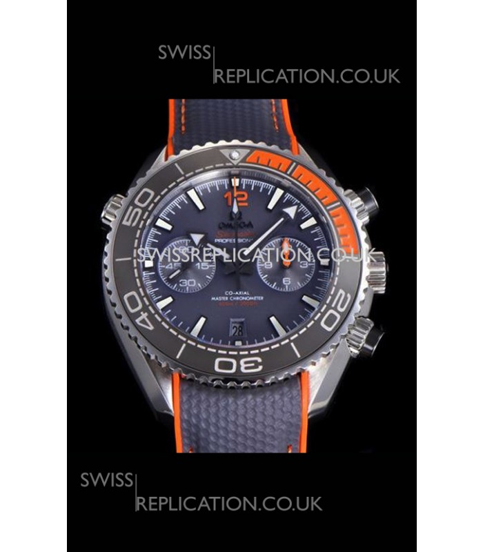 Omega Speedmaster Planet Ocean Grey Dial Orange/Grey Bezel Super Clone Watch 