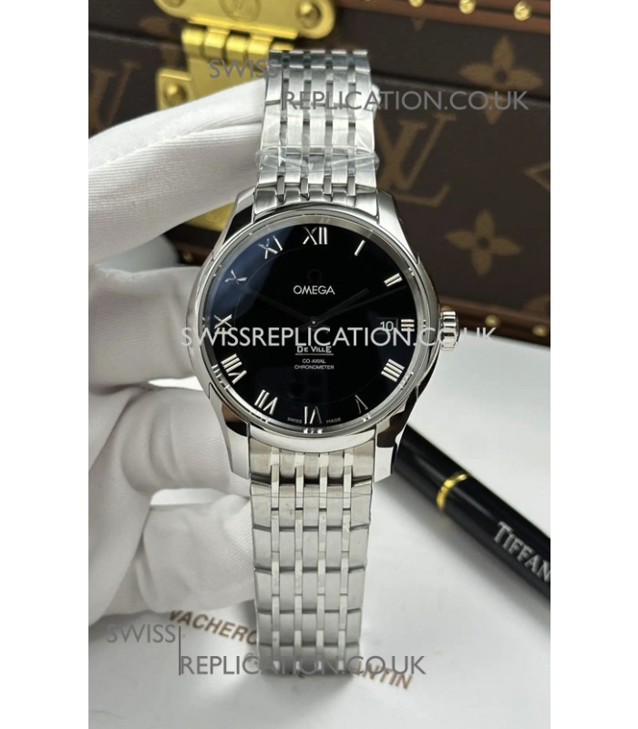 Omega De Ville Co-Axial Chronometer 41MM Black Dial Super Clone Watch 