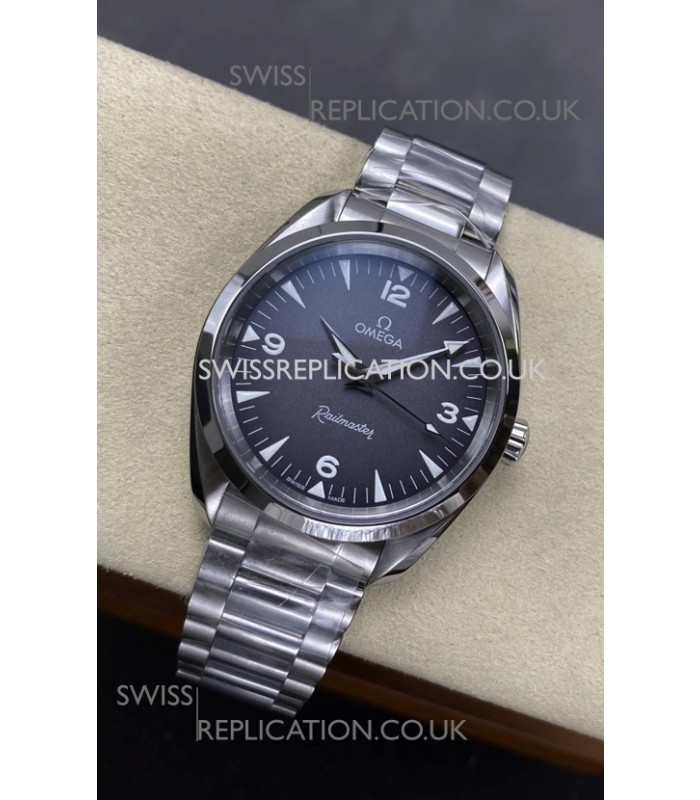 Omega Seamaster Railmaster Grey Dial Super Clone Watch 