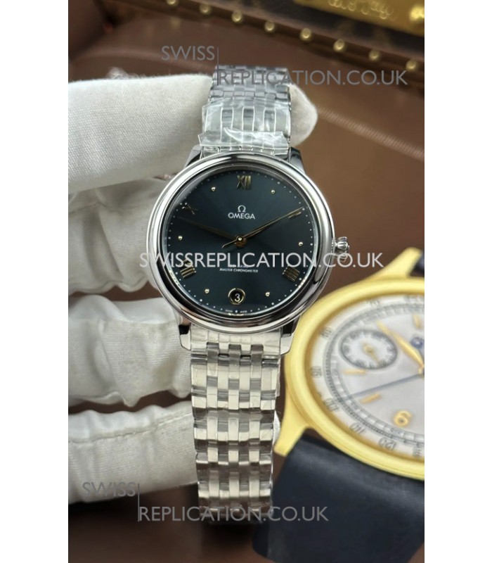 Omega De Ville Automatic 34MM Grey Dial Steel Case Super Clone Watch 