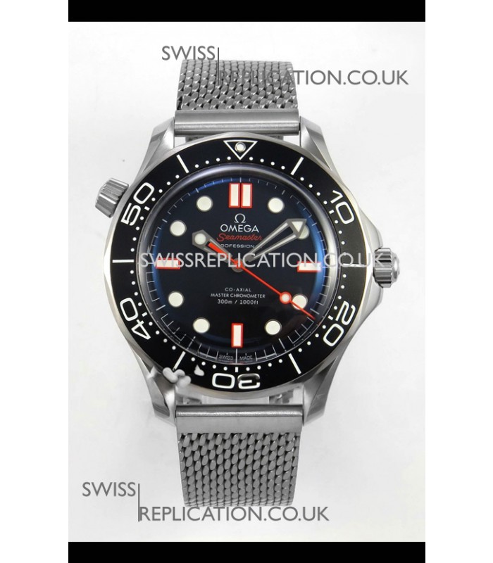 Omega Seamaster 300M Black/Orange Dial Dual Strap Super Clone Watch 