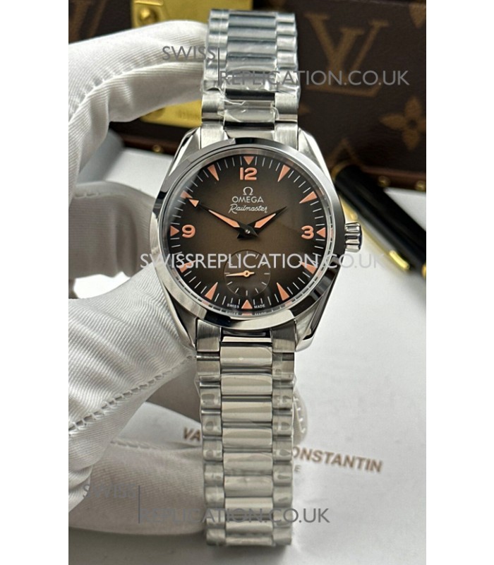 Omega Seamaster Railmaster Brown Dial Super Clone Watch 