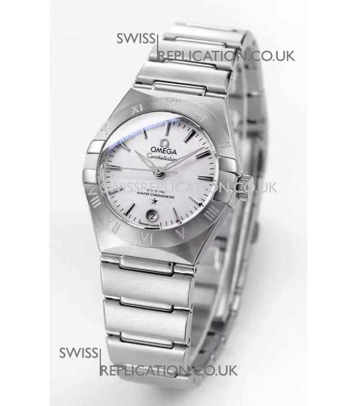 Omega Constellation 29MM Stainless Steel White Dial Automatic Super Clone Watch 