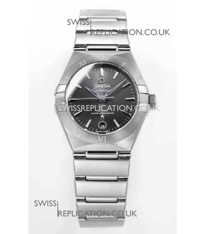 Omega Constellation 29MM Stainless Steel Grey Dial Automatic Super Clone Watch 