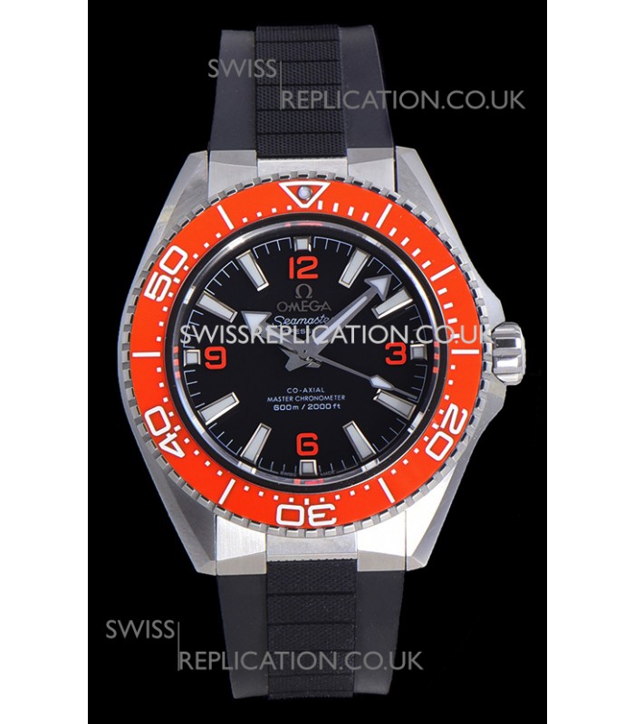 Omega Seamaster Planet Ocean Orange Bezel Rubber Strap 42MM Super Clone Watch 