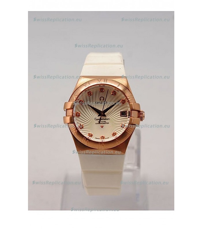 Omega Constellation Ladies Replica Watch - Quartz Movement - 35MM