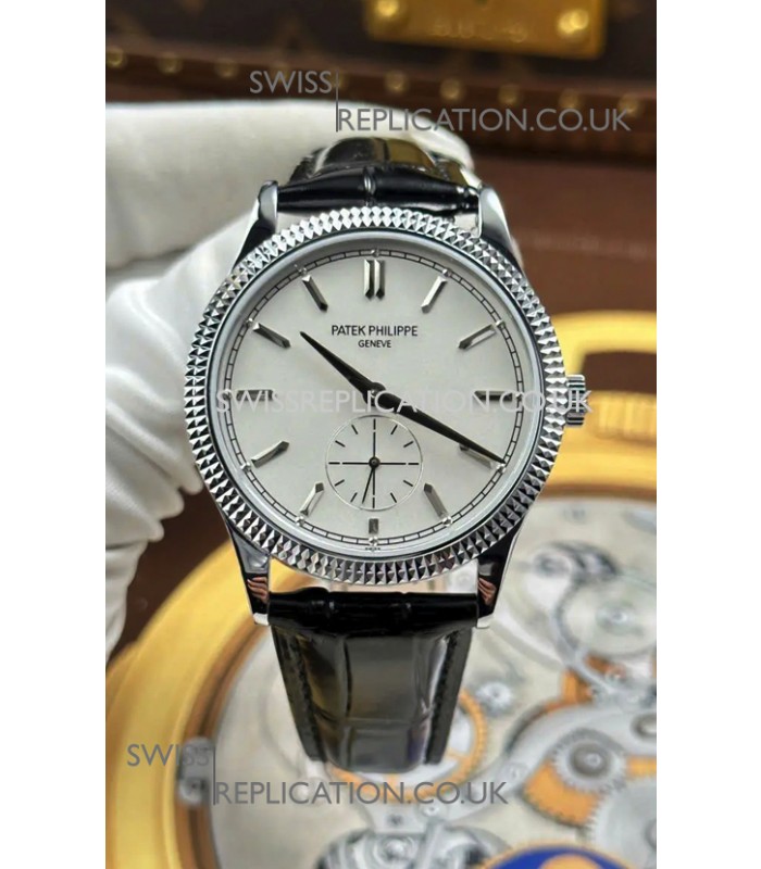 Patek Philippe Calatrava 6119G Stainless Steel White Dial Super Clone Watch 
