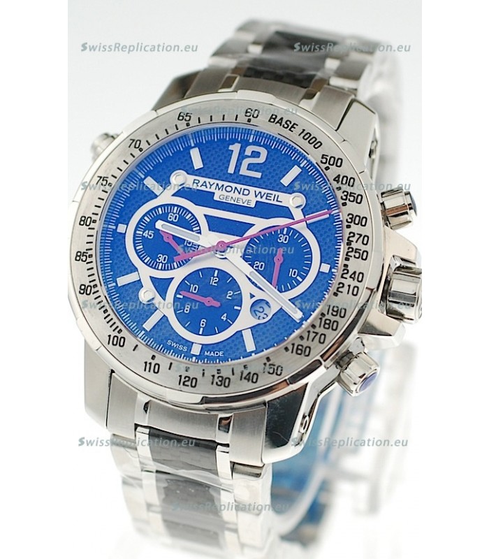 Raymond Weil Nabucco Exceptional Architectural Power Swiss Replica Watch in Blue Dial