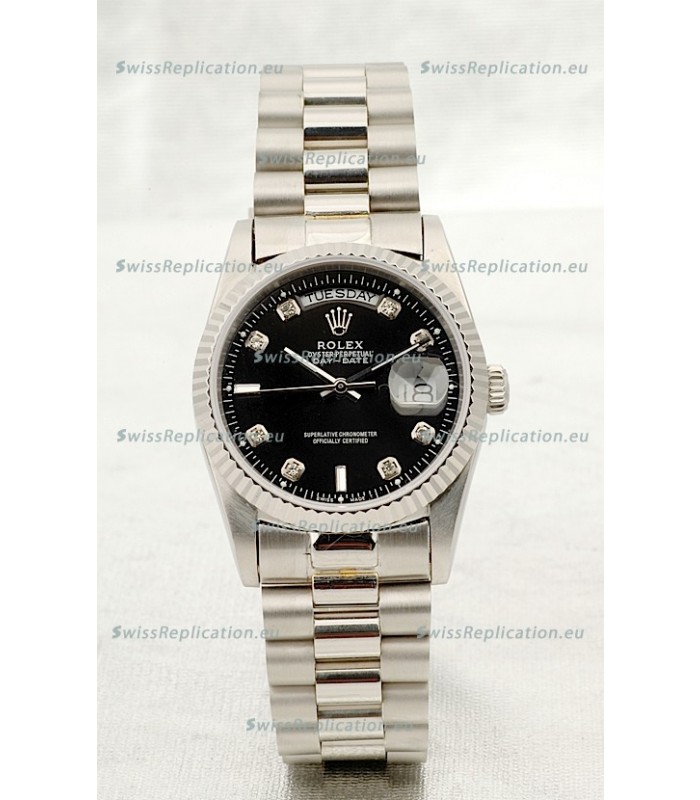 Rolex Day Date Silver Japanese Replica Watch