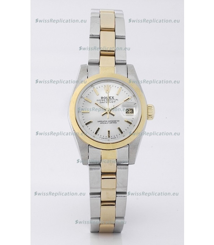 Rolex DateJust Two Tone Lady's Replica Watch