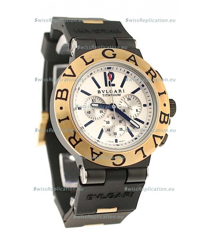 Bvlgari Scuba Swiss Body Japanese Watch in White Dial