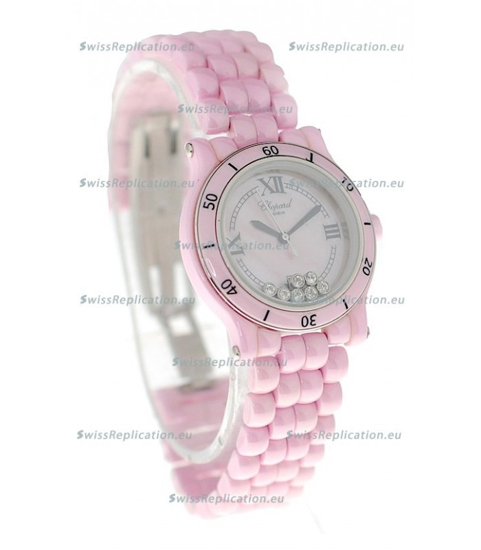 Chopard Happy Sport Ladies Japanese Pink Watch