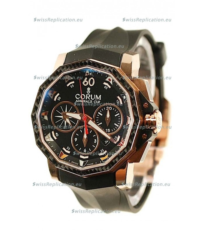 Corum Admiral Cup Challenge Swiss Replica Watch in Black