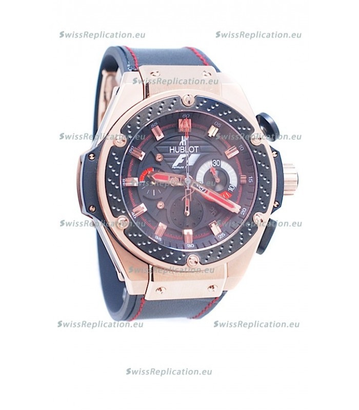 Hublot Big Bang F1 King Power Swiss Replica Rose Gold Watch