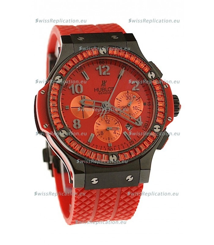 Hublot Big Bang Black Spinelle Red Tutti Fruitti Swiss Watch