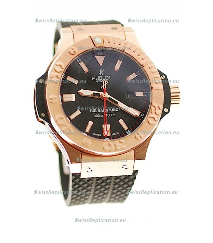 Hublot Big Bang King Swiss Replica Watch in Black Carbon Dial