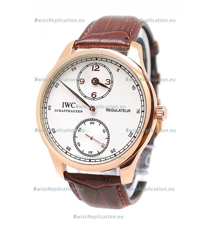 IWC Portuguese Regulateur Japanese Gold Watch