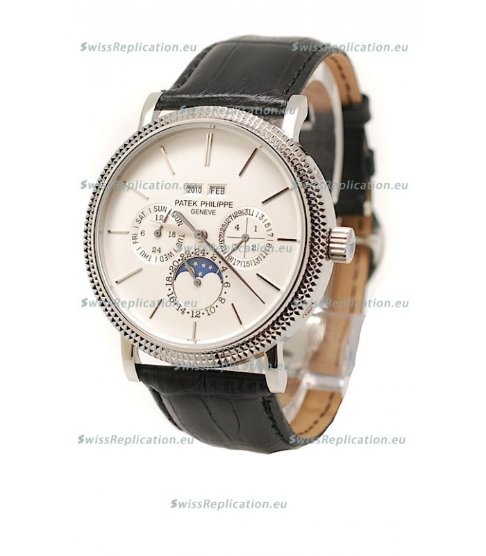 Patek Philippe Grand Complications Japanese Steel Watch in White Dial