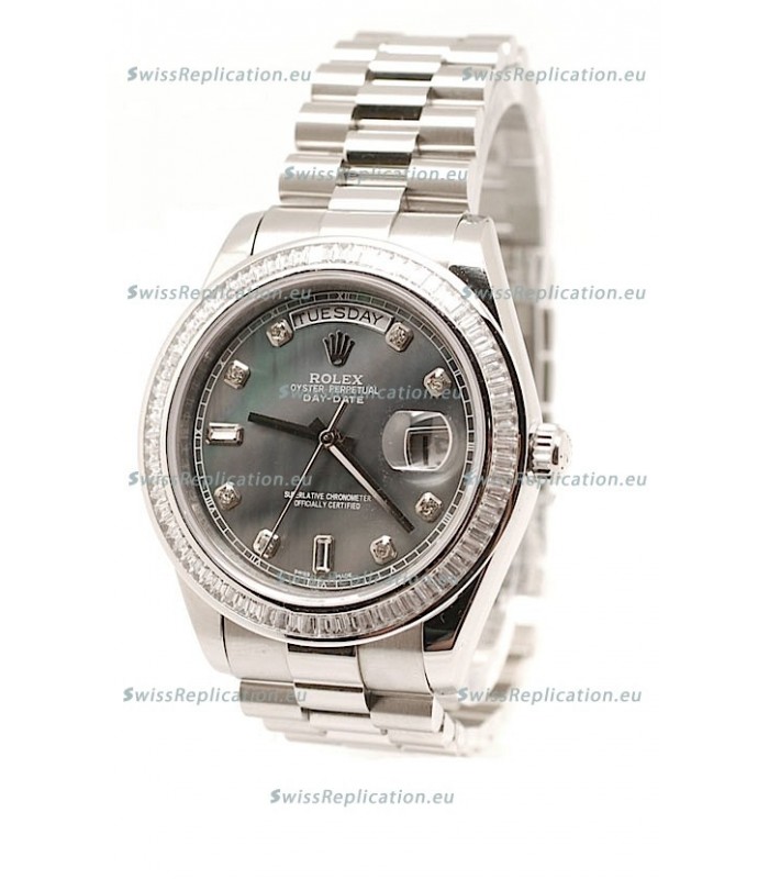 Rolex DayDate Japanese Replica Watch in Pearl Dial
