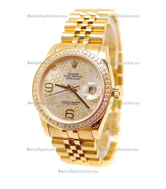 Rolex Datejust Floral Motif 2011 Edition Japanese Replica Watch