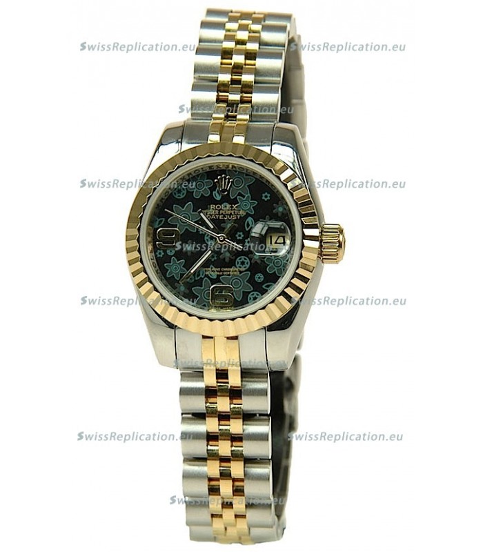 Rolex Floral Motif Datejust Ladies Replica Watch