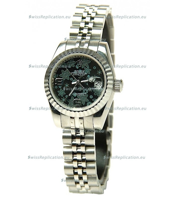 Rolex Floral Motif Datejust Ladies Replica Watch