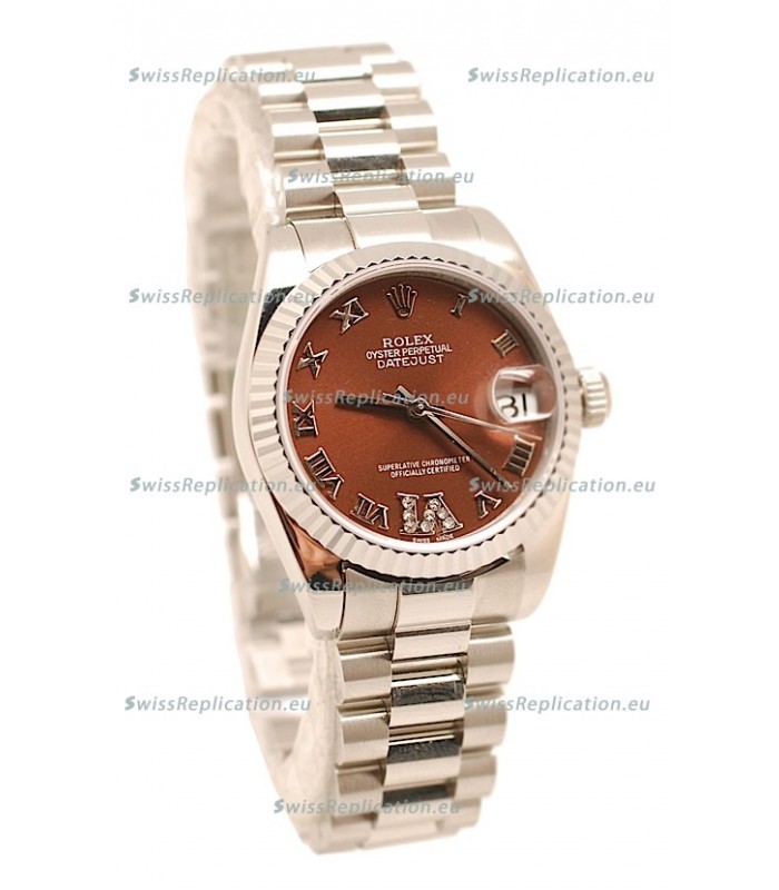 Rolex Oyster Perpetual Datejust Diamonds VI Japanese Replica Watch -36MM