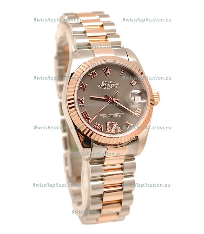 Rolex Oyster Perpetual Datejust Diamonds VI Japanese Replica Watch -36MM