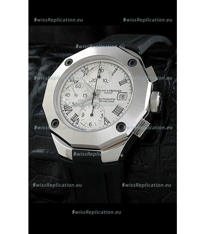 Baume & Mercier Riveria Swiss Watch in White Dial