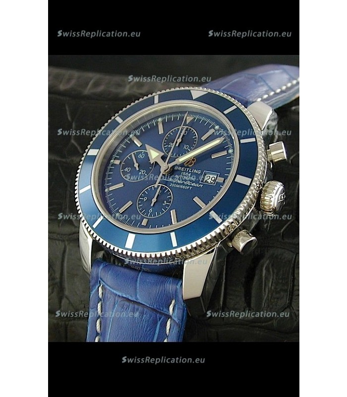 Breitling Superocean Swiss Replica Watch in Blue Dial