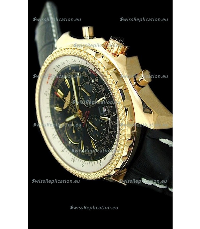 Breitling Bentley Swiss Replica Watch in Black Dial