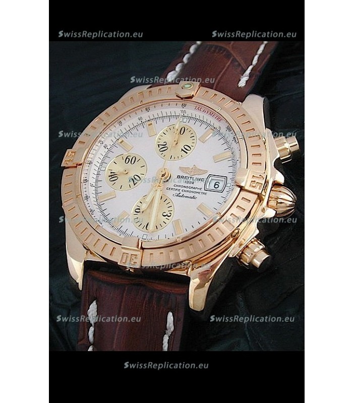 Breitling Windrider Swiss Replica Watch in White Dial