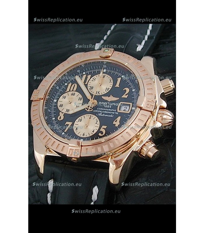Breitling Windrider Swiss Replica Watch in Black Dial