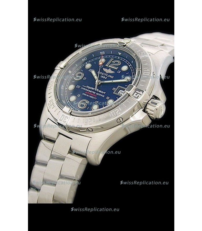 Breitling Superocean Steelfish Swiss Replica Watch in Blue Dial