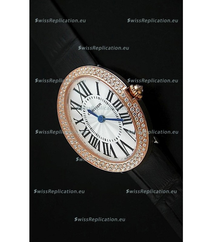 Cartier Baignoire Ladies Swiss Replica Watch in Rose Gold