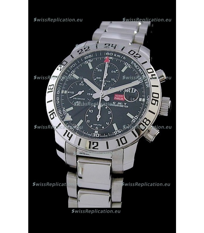 Chopard Mille Miglia GMT Swiss Replica Watch in Black Dial