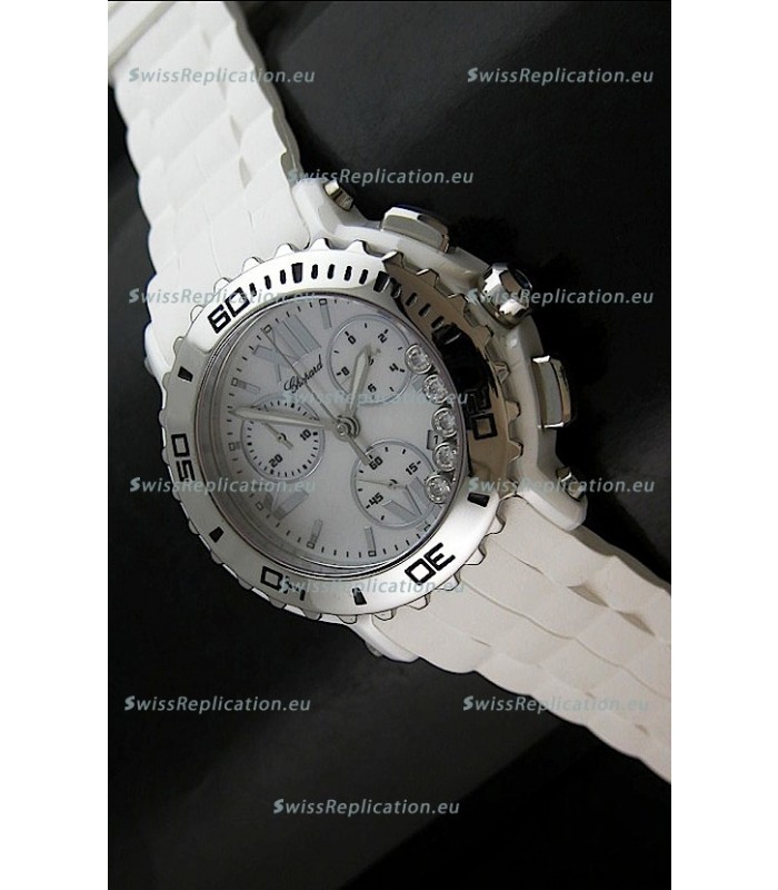 Chopard Happy Sport Swiss Replica Watch in White Dial