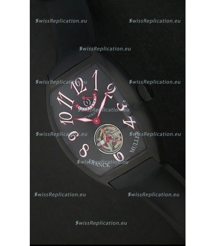 Franck Muller Tourbillon Japanese Replica Watch in Black Dial