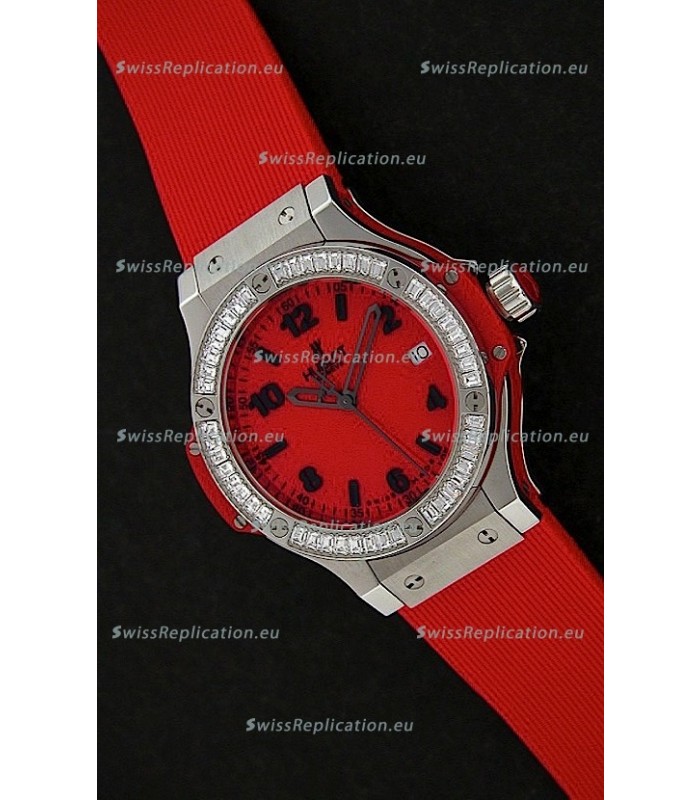 Hublot Big Bang Swiss Replica Watch in Red Dial/Strap