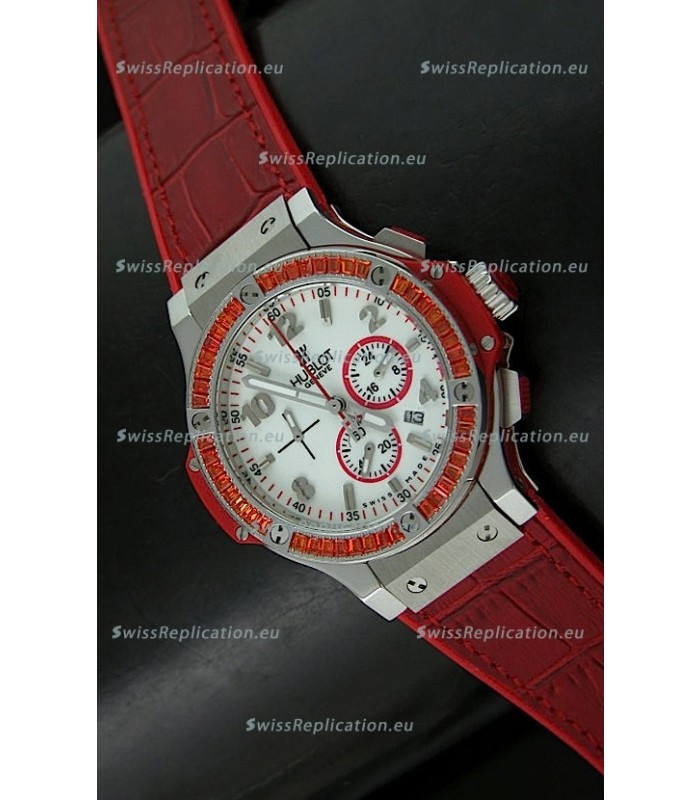 Hublot Big Bang Japanese Repica Watch in Red Strap