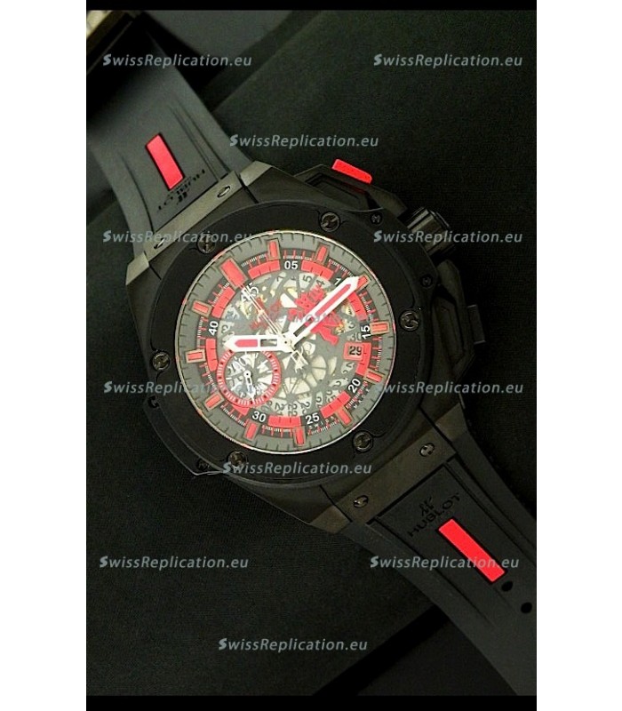 Hublot Big Bang King Power Red Devil Swiss Watch in PVD Case