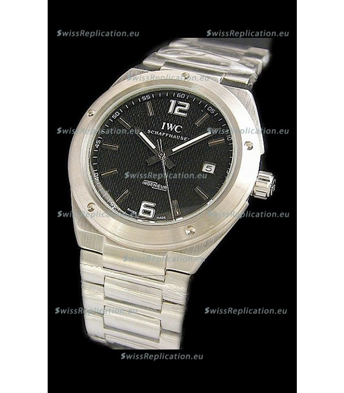 IWC Ingenieur Swiss Watch in Checked Black Dial