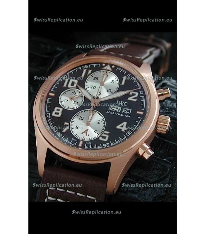 IWC Exupery Edition Swiss Replica Watch in Black Dial