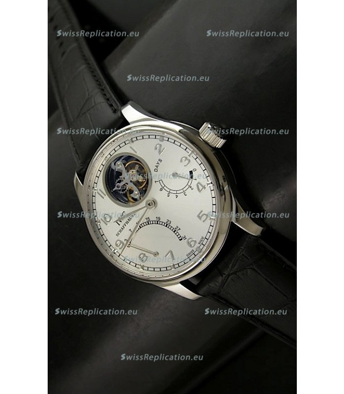 IWC Portugese Mystere Tourbillon Swiss Replica Watch in White 