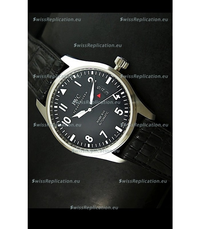 IWC MARK XVII Swiss Replica Watch in Steel Casing - 1:1 Mirror Replica - Original IWC Dial Used