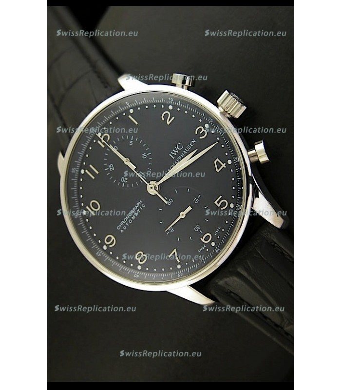 IWC Portuguese Chronograph Swiss Replica Watch in Stainless Steel 1:1 Mirror Replica Edition