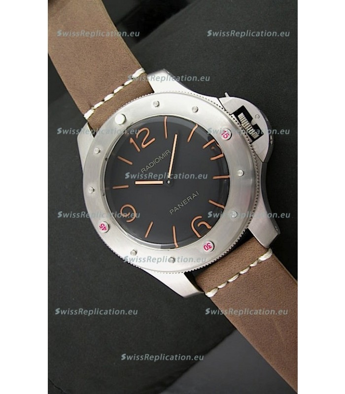 Panerai Radiomir Egiziano Swiss Replica Watch in Brown Strap